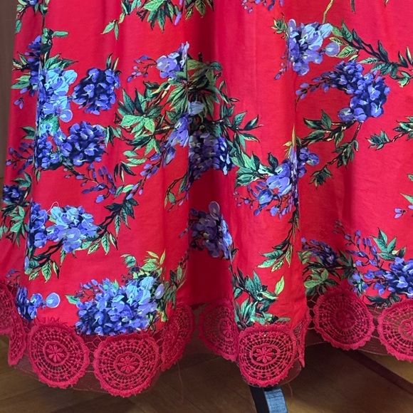 Samantha Sung fit and flare belted floral maxi dress sz 20. XXl - Picture 11 of 16
